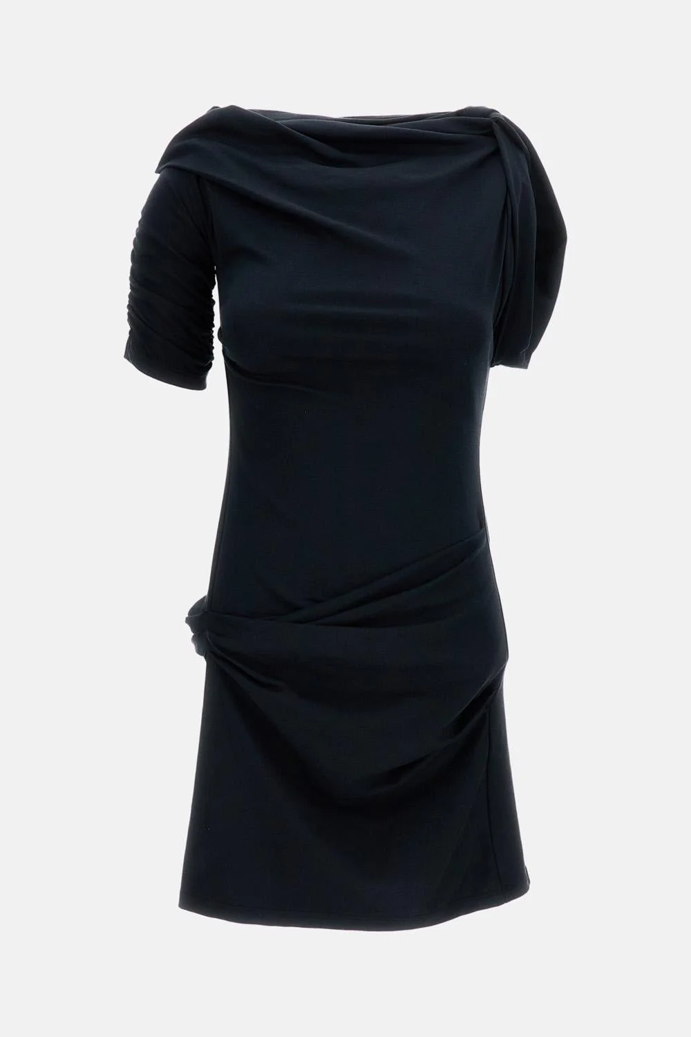 THE MINI DRESS WITH DRAPED DETAILING - 1