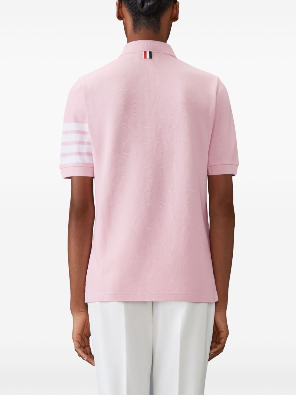 4-Bar piquÃ©-weave polo shirt - 4