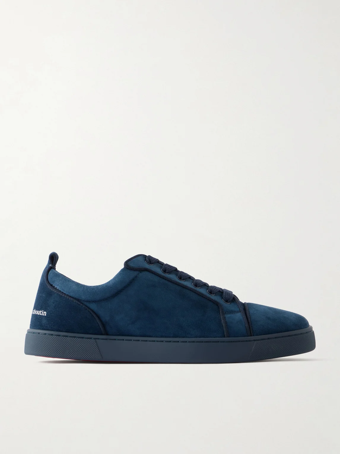 Louis Junior Grosgrain-Trimmed Suede Sneakers - 1