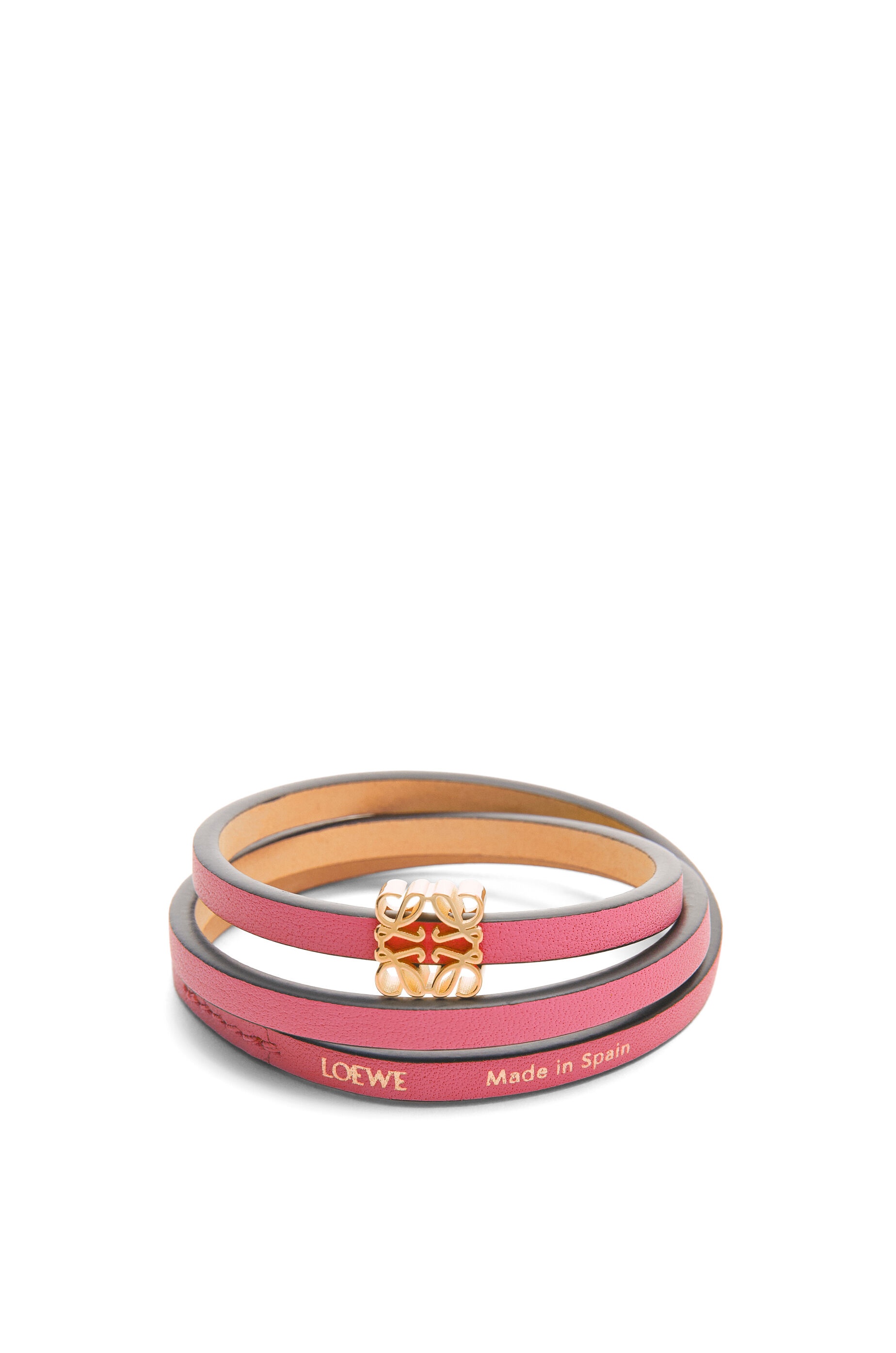 Loewe Twist bangle in calfskin | loewe | REVERSIBLE