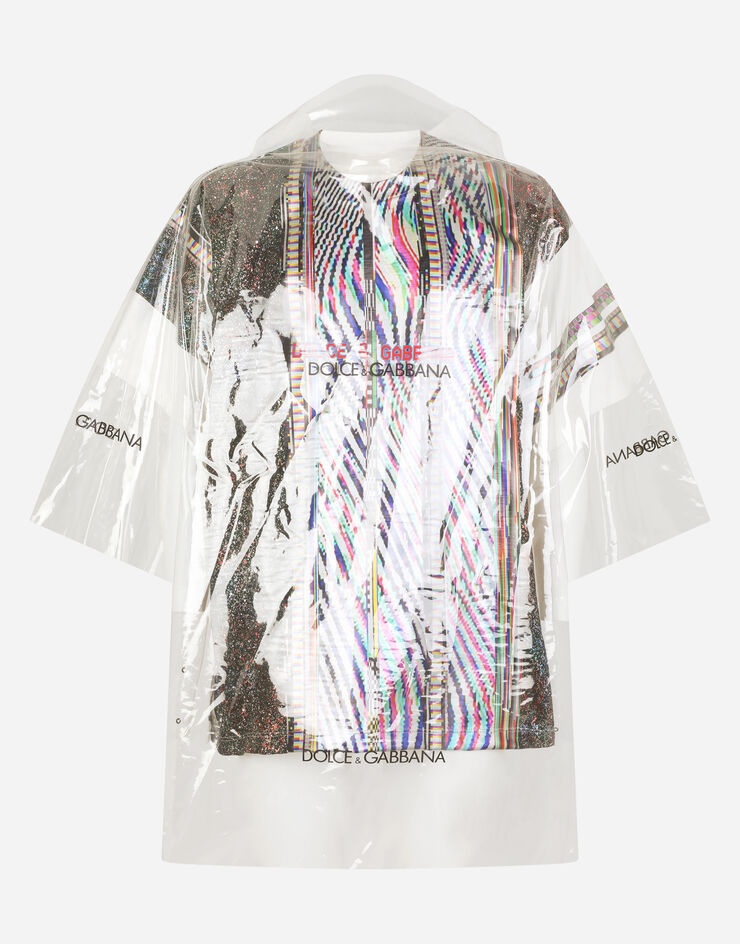 Cotton T-shirt with multi-color print and PVC covering - 3