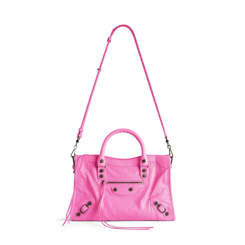 Women's Le City Small Bag in Glossy Pink 4