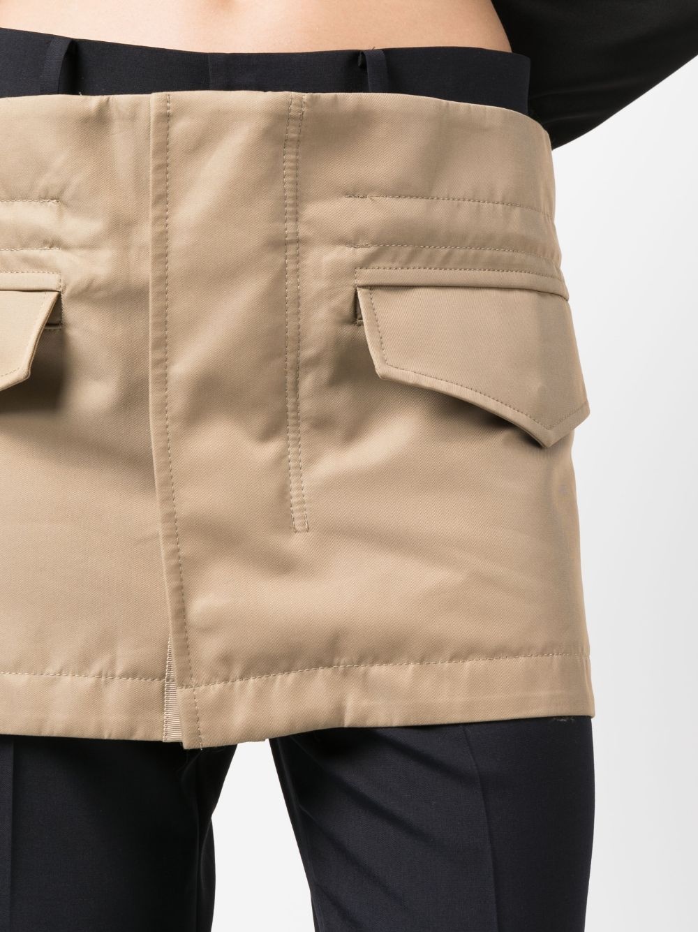low-rise skirt trousers - 5