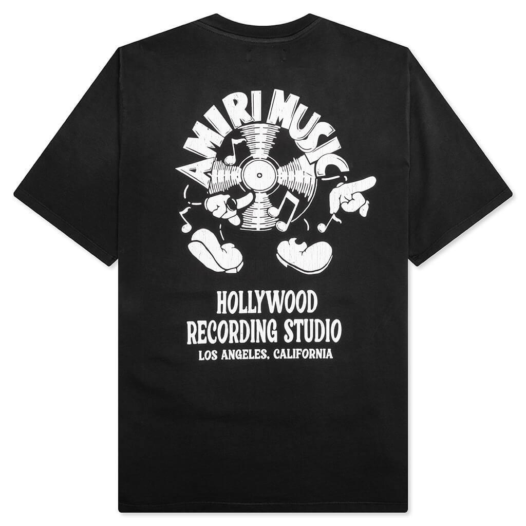 AMIRI MUSIC RECORD TEE - BLACK - 2