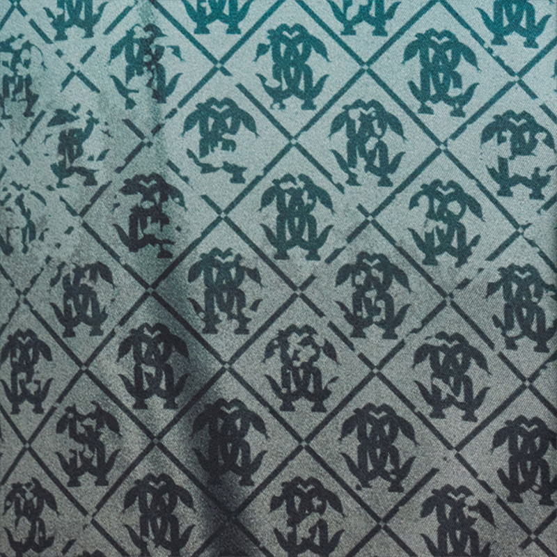 Monogram Print Silk Trousers 5