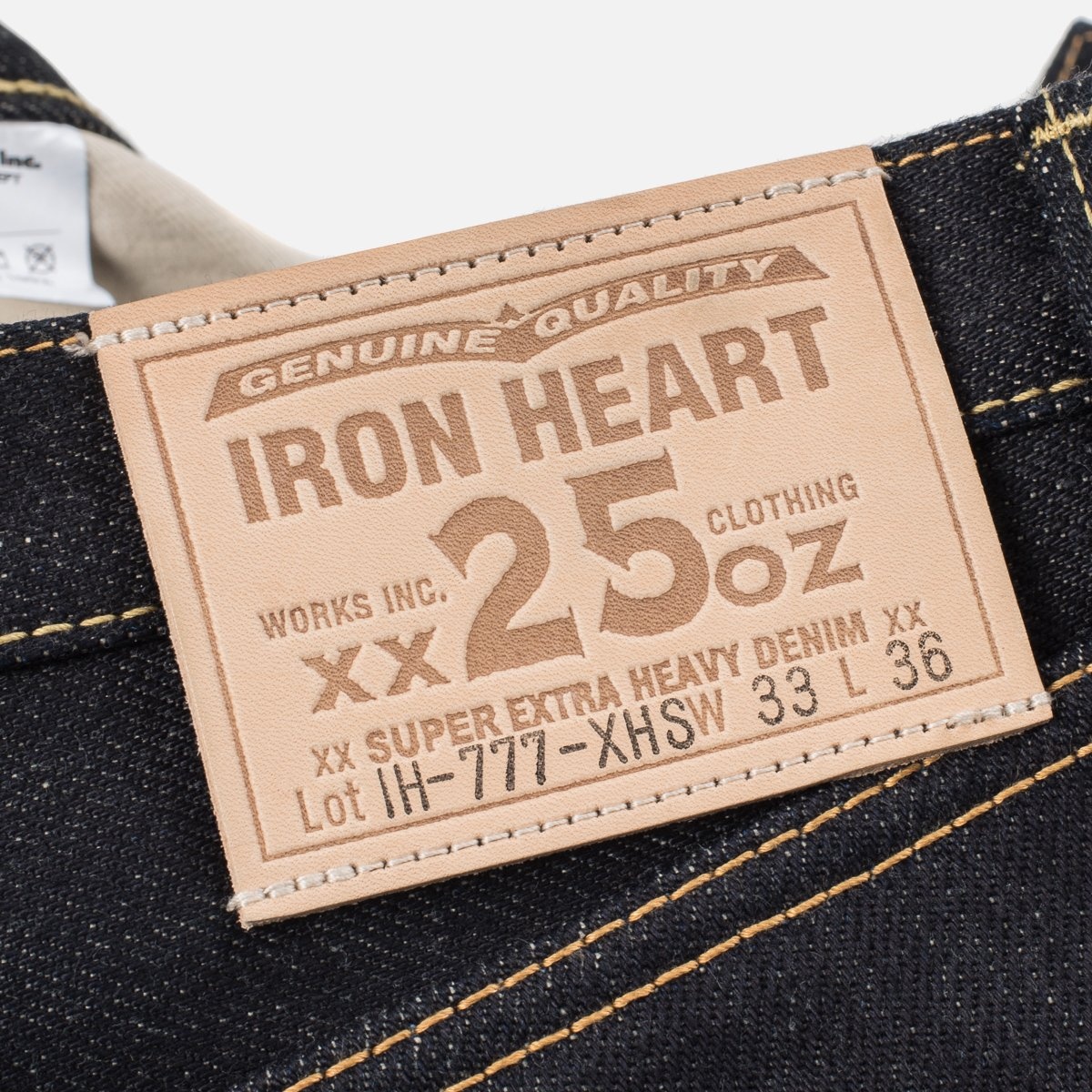 IH-777-XHS 25oz Selvedge Denim Slim Tapered Cut Jeans - Indigo - 9