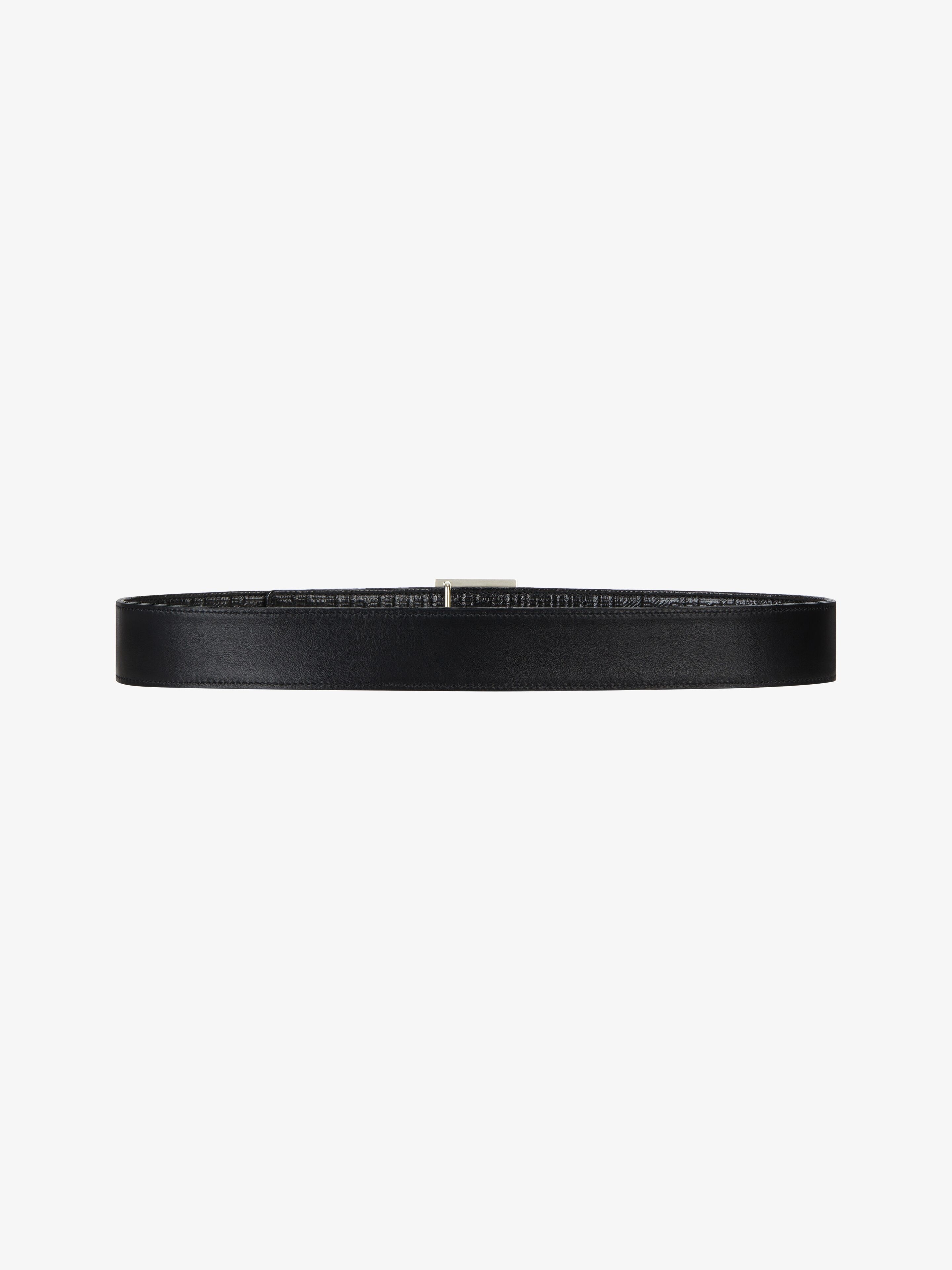 4G REVERSIBLE BELT IN LEATHER AND 4G COATED CANVAS - 5