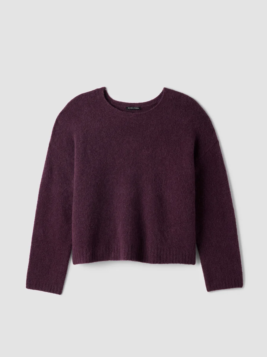 Cashmere Silk Bliss Crew Neck Top - 1