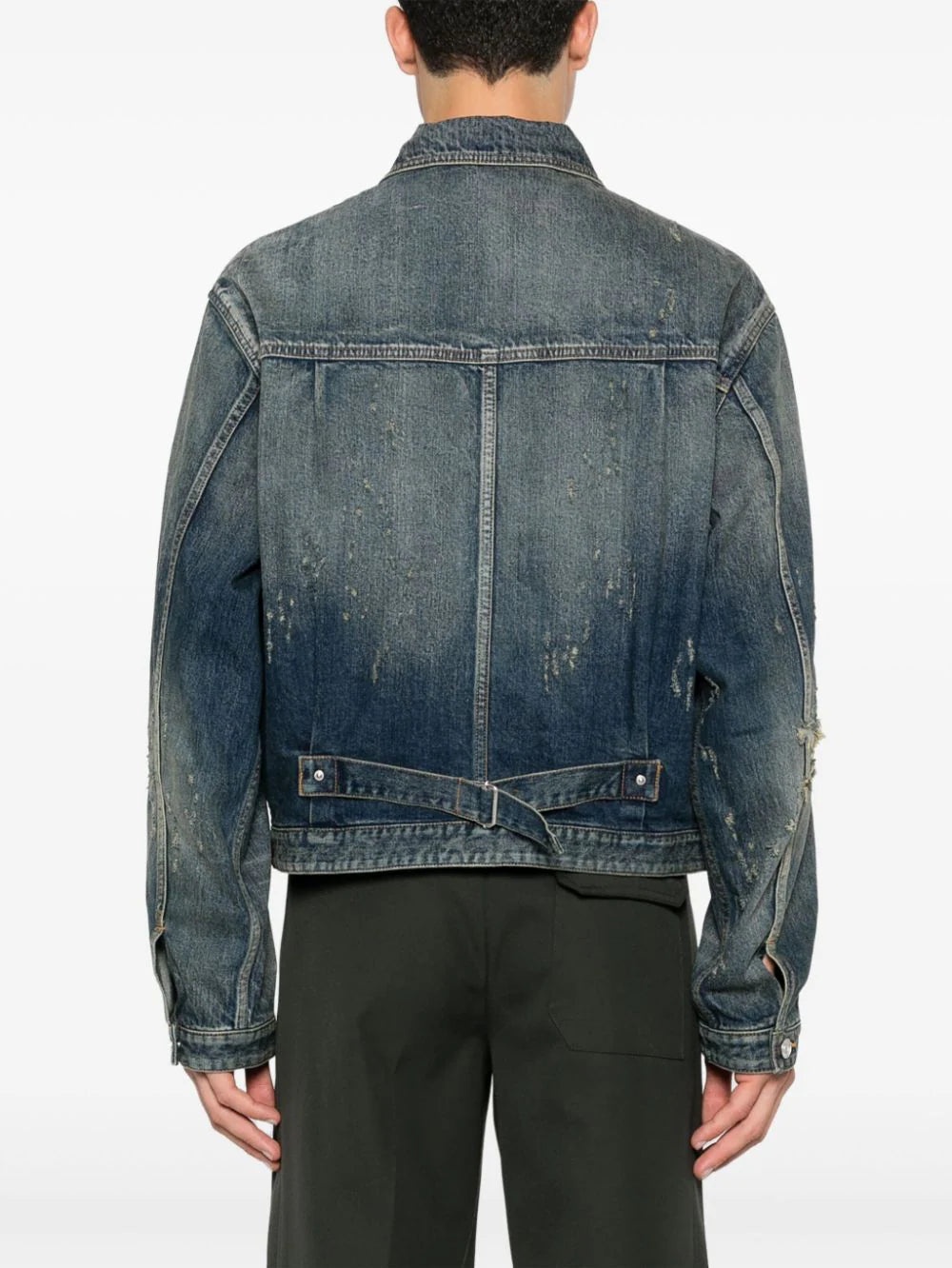 DISTRESSED DENIM JACKET - 4