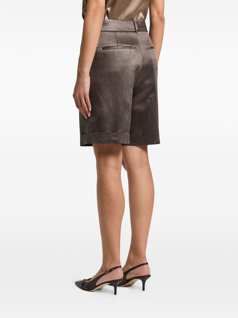pleated turn-up shorts 4