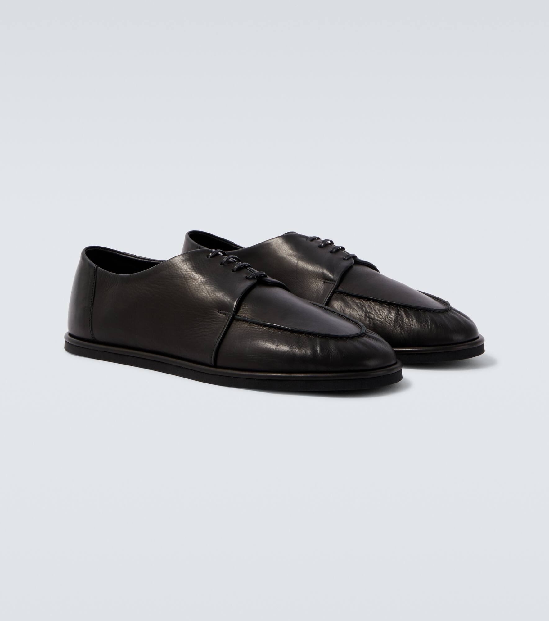Leather lace-up shoes - 5