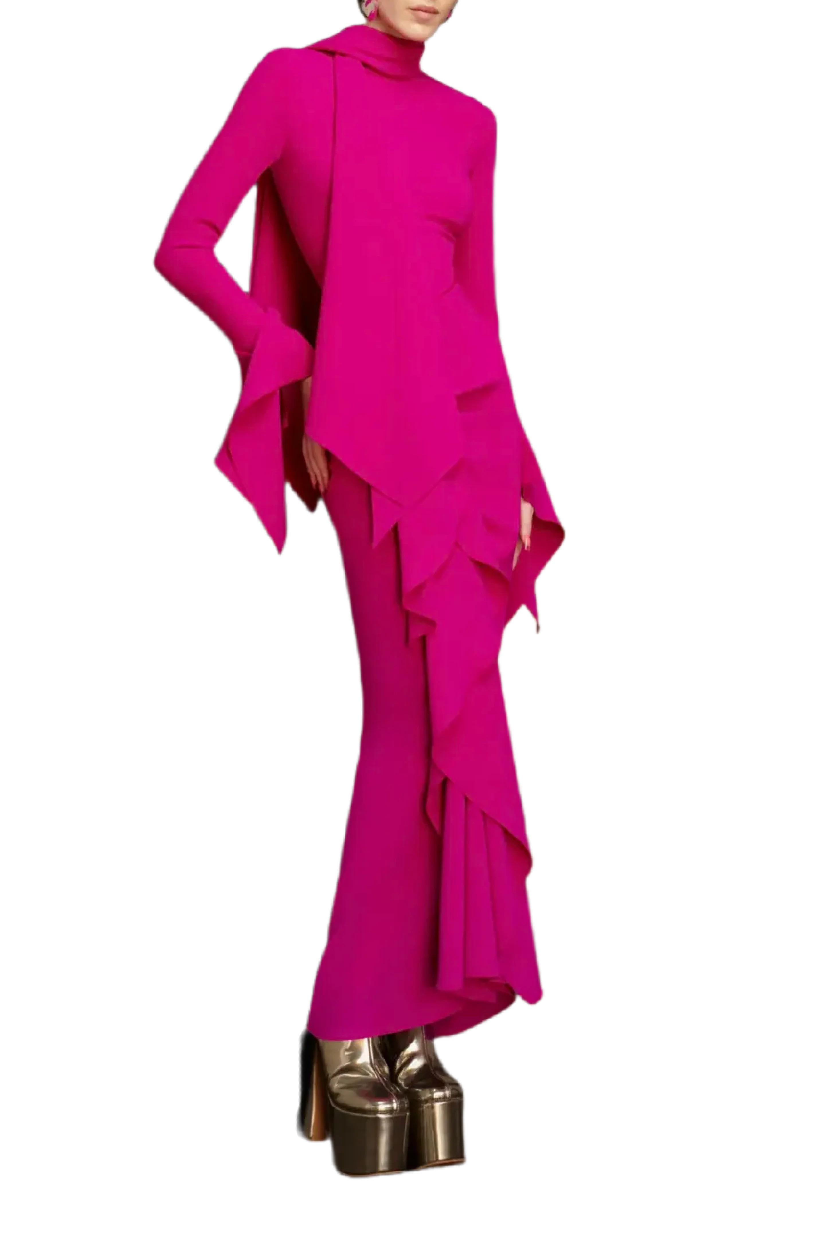 NELLA DRESS IN FUCHSIA - 4