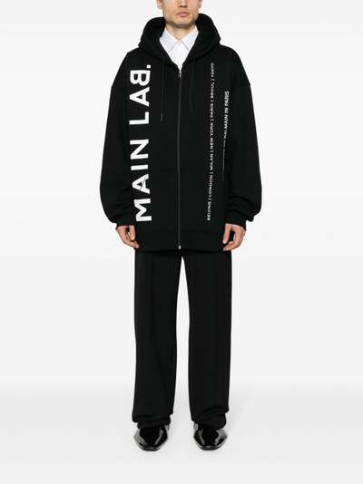 Balmain Main Lab zip-up hoodie outlook