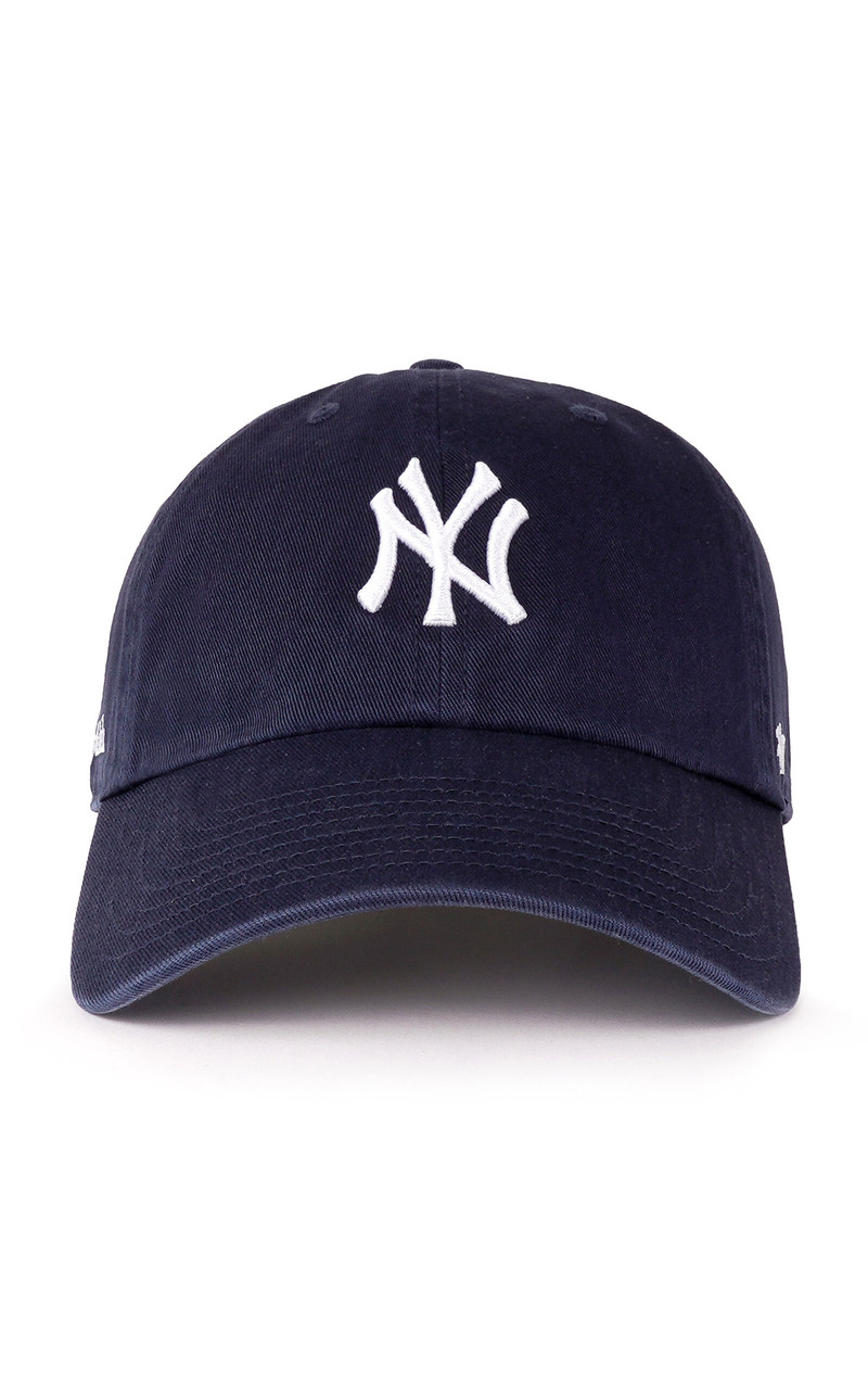 Sporty & Rich x Yankees Cotton Baseball Cap navy outlook