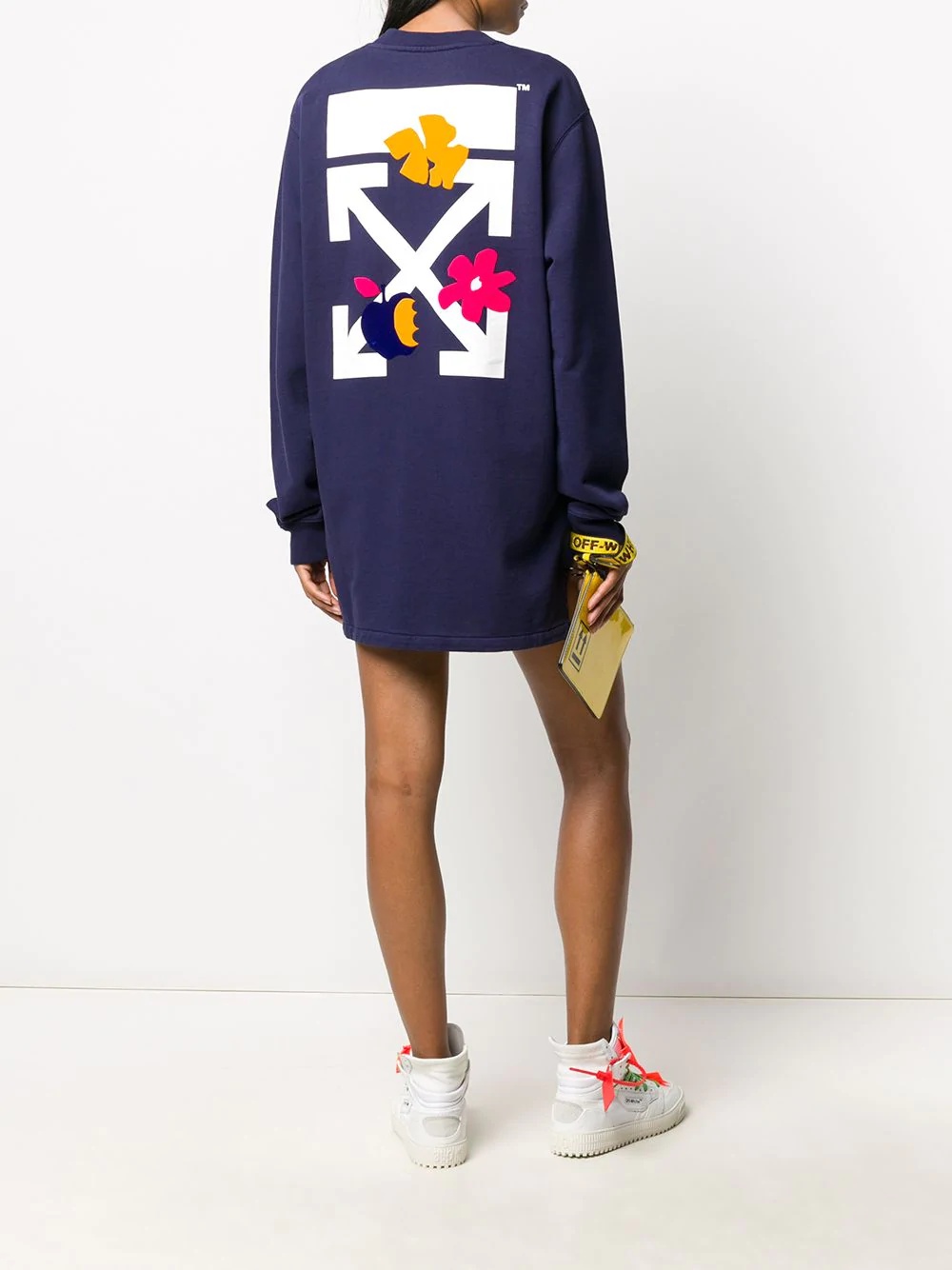 Flower Arrows sweatshirt dress - 2