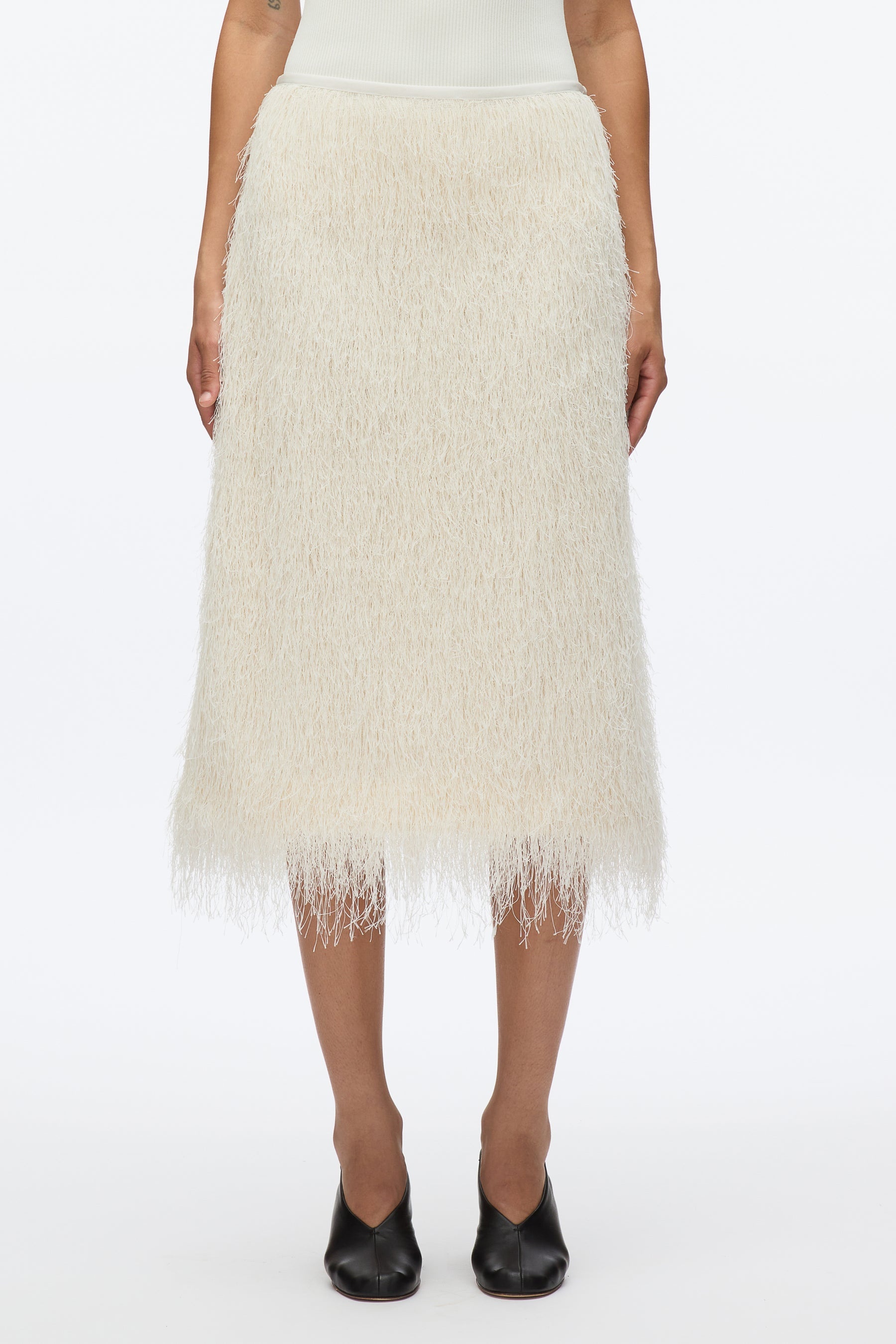 Fringe Slip Skirt - 2