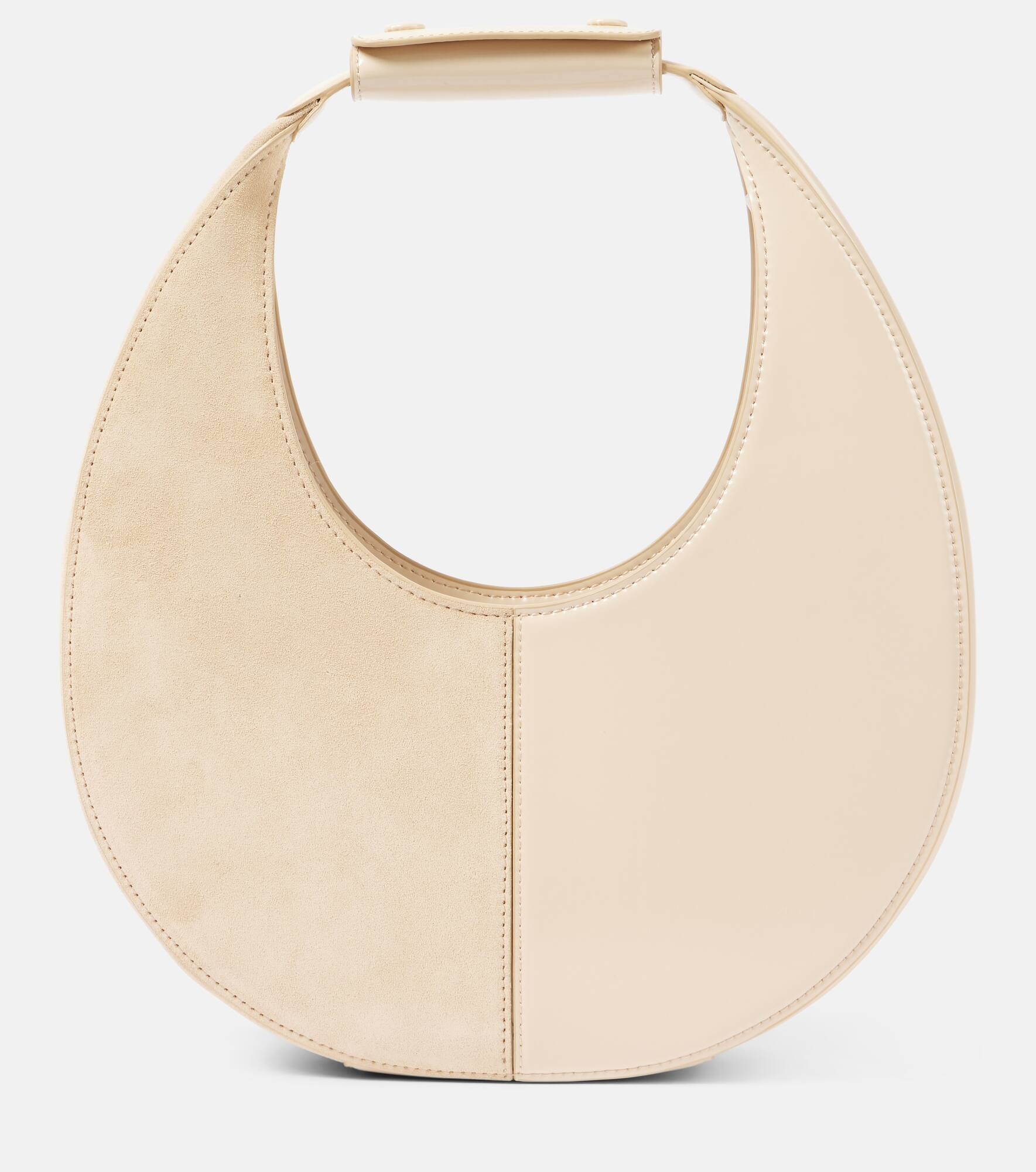 Moon Split leather and suede tote bag - 1