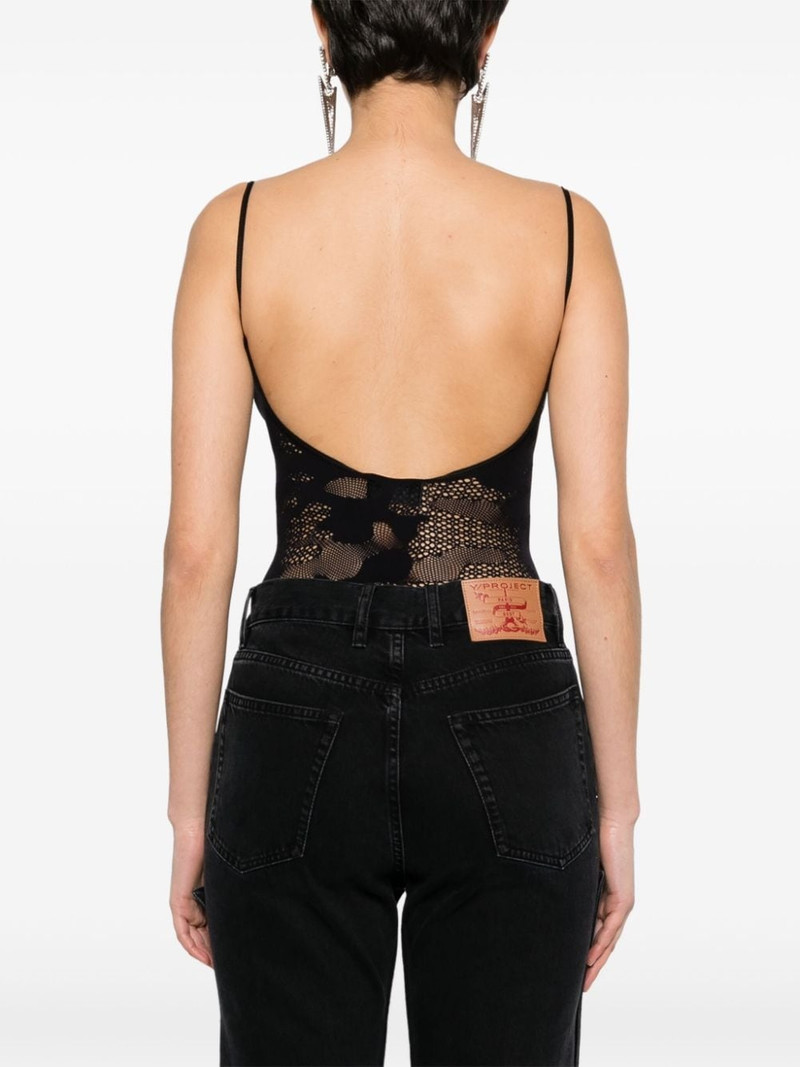 pointelle-knit 원활한 bodysuit 4