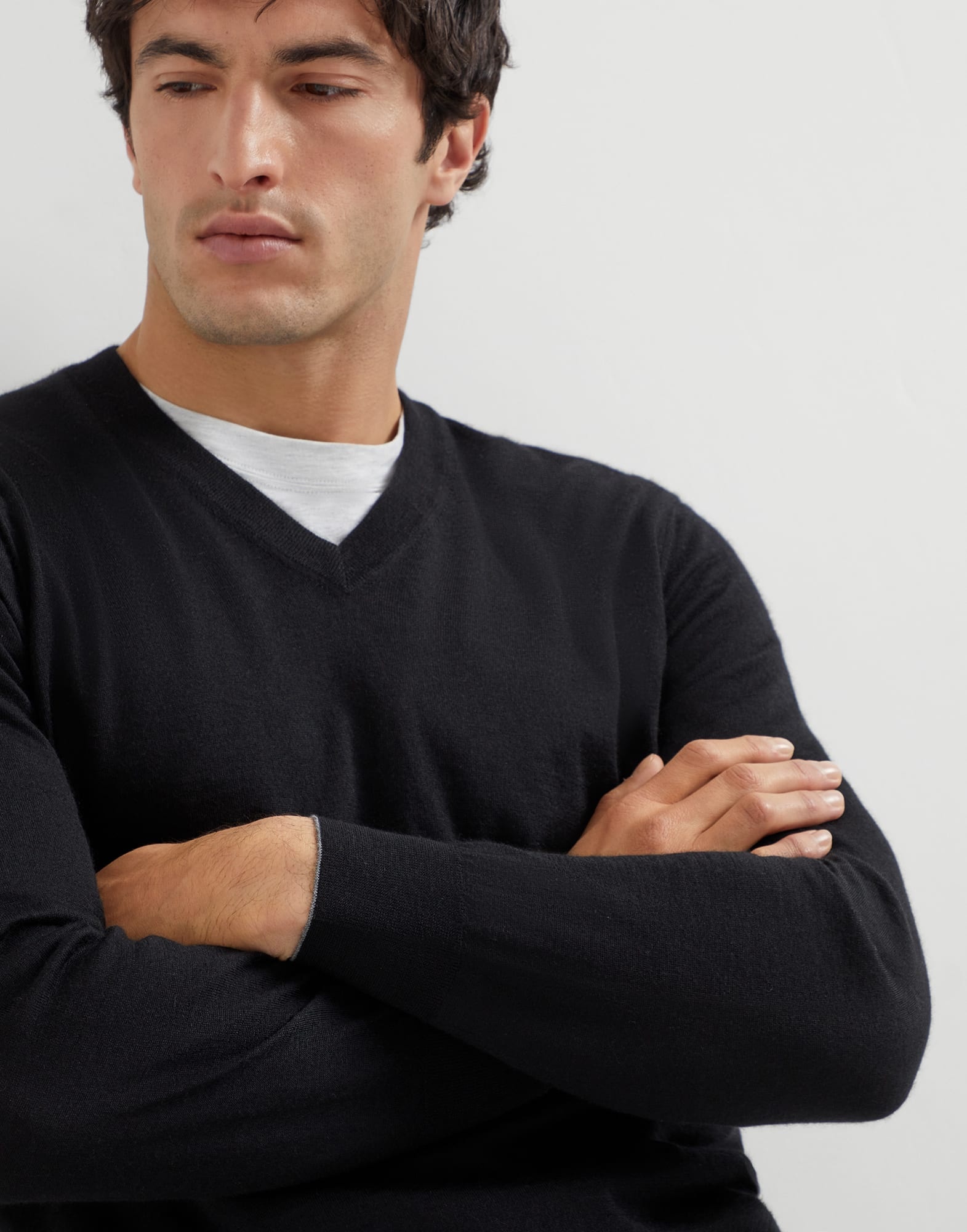 Cashmere and silk lightweight sweater - 3