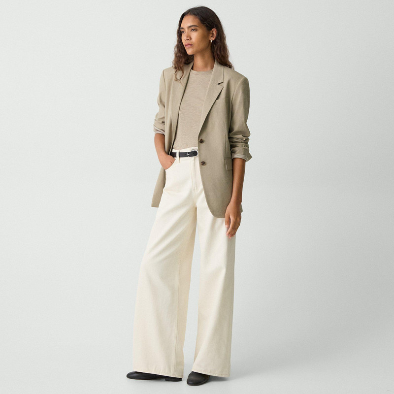 High-Waisted Wide-Leg Pant in Denim 3