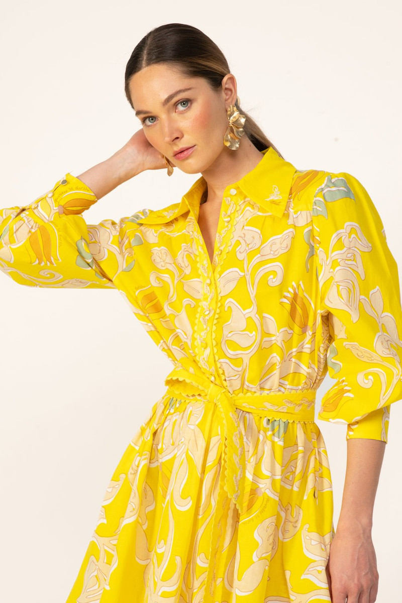 Mini Dress Conti - Yellow Ritual 4
