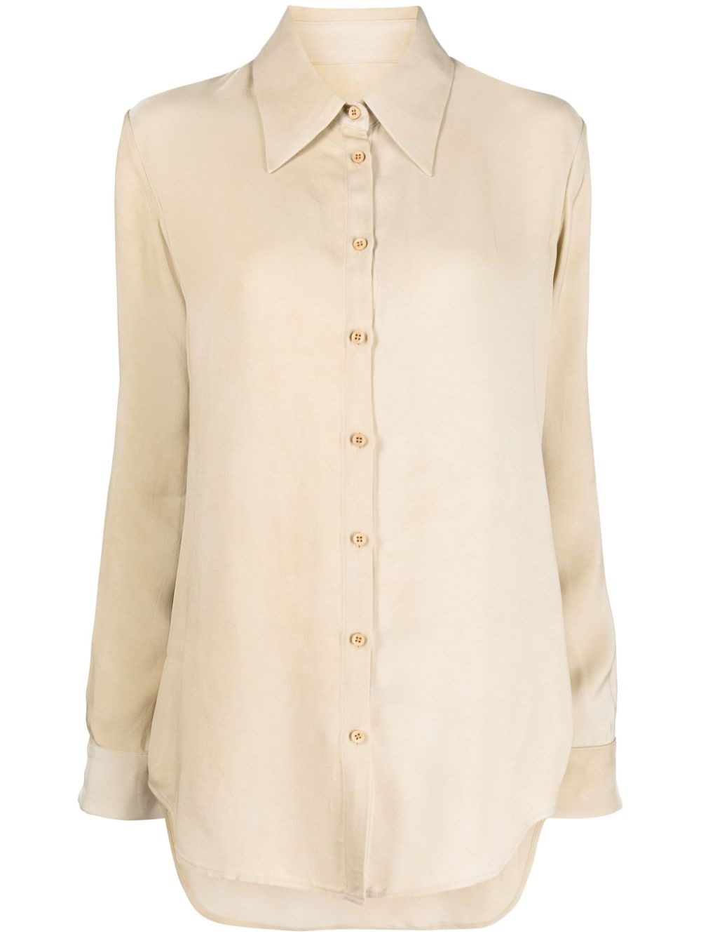 buttoned long-sleeve shirt - 1