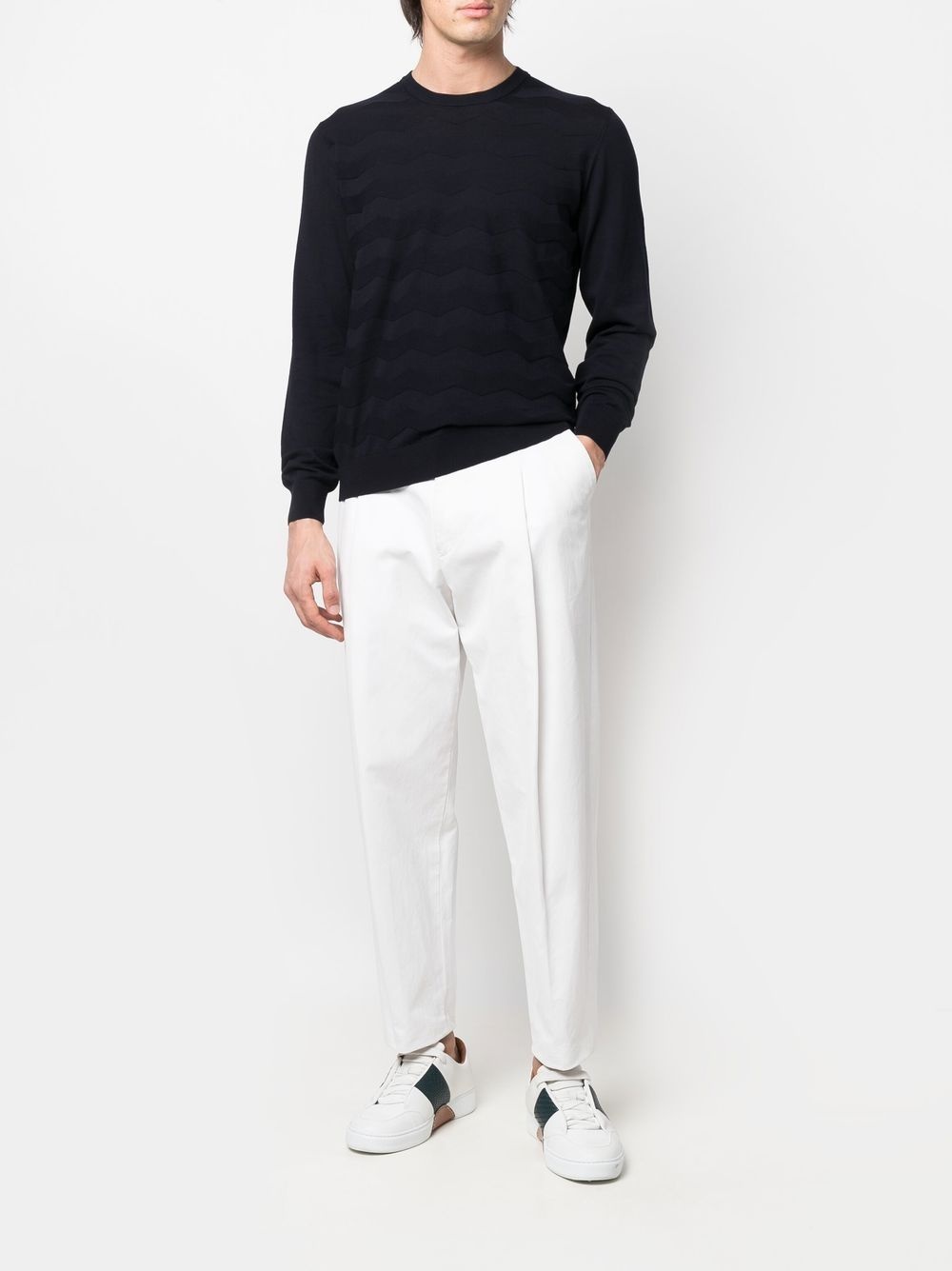 round-neck knit jumper - 2