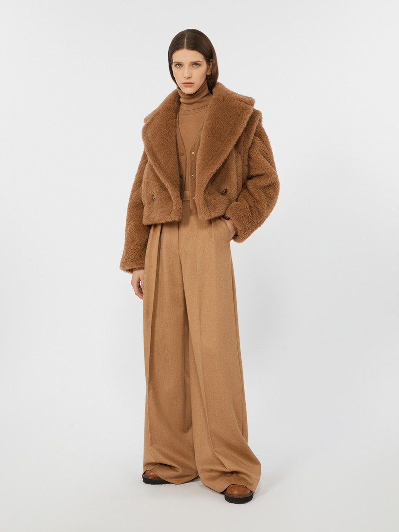 Max Mara ORI Flared camel trousers outlook