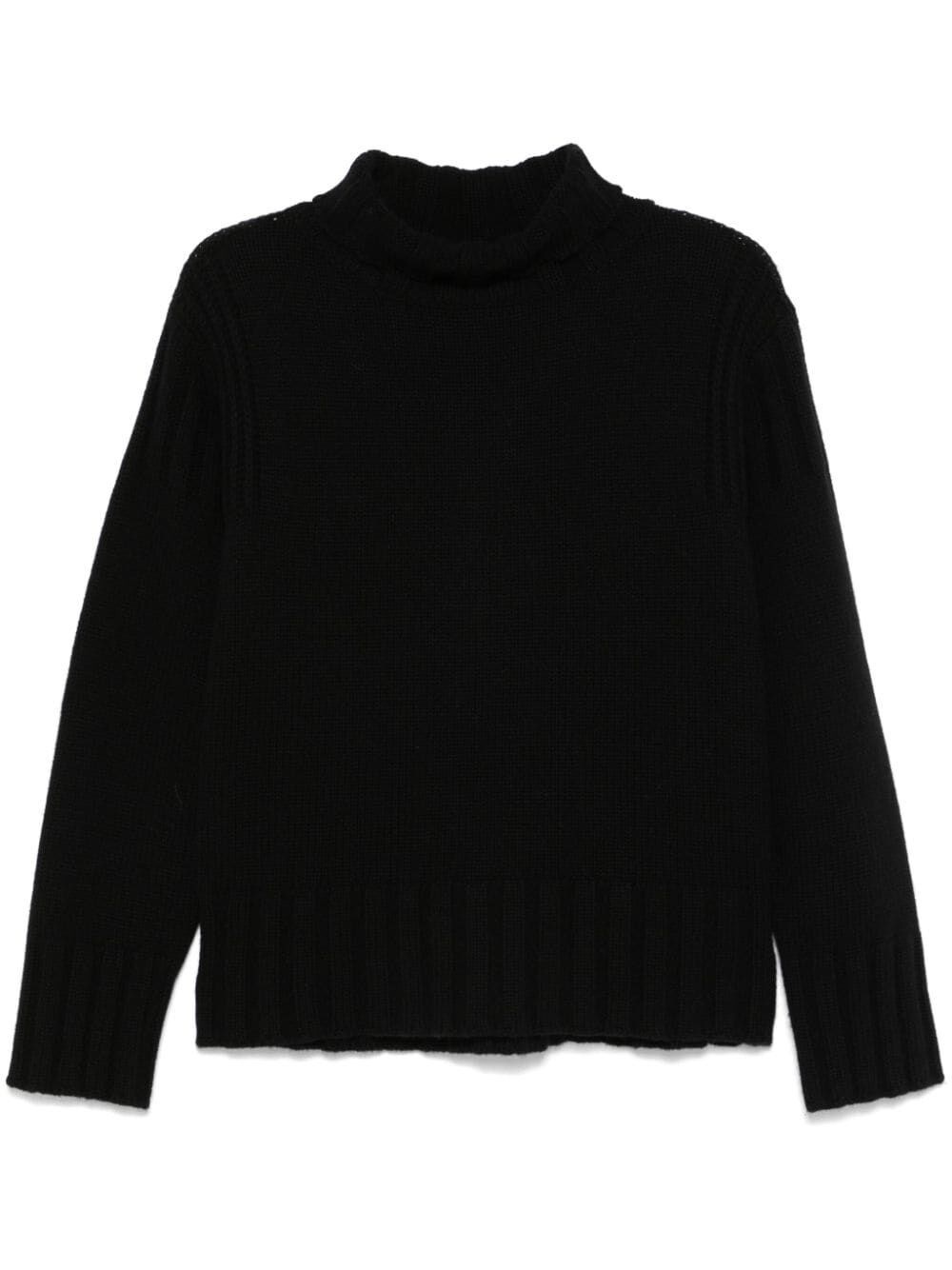 Long Sleeve Turtle-Neck Sweater - 1