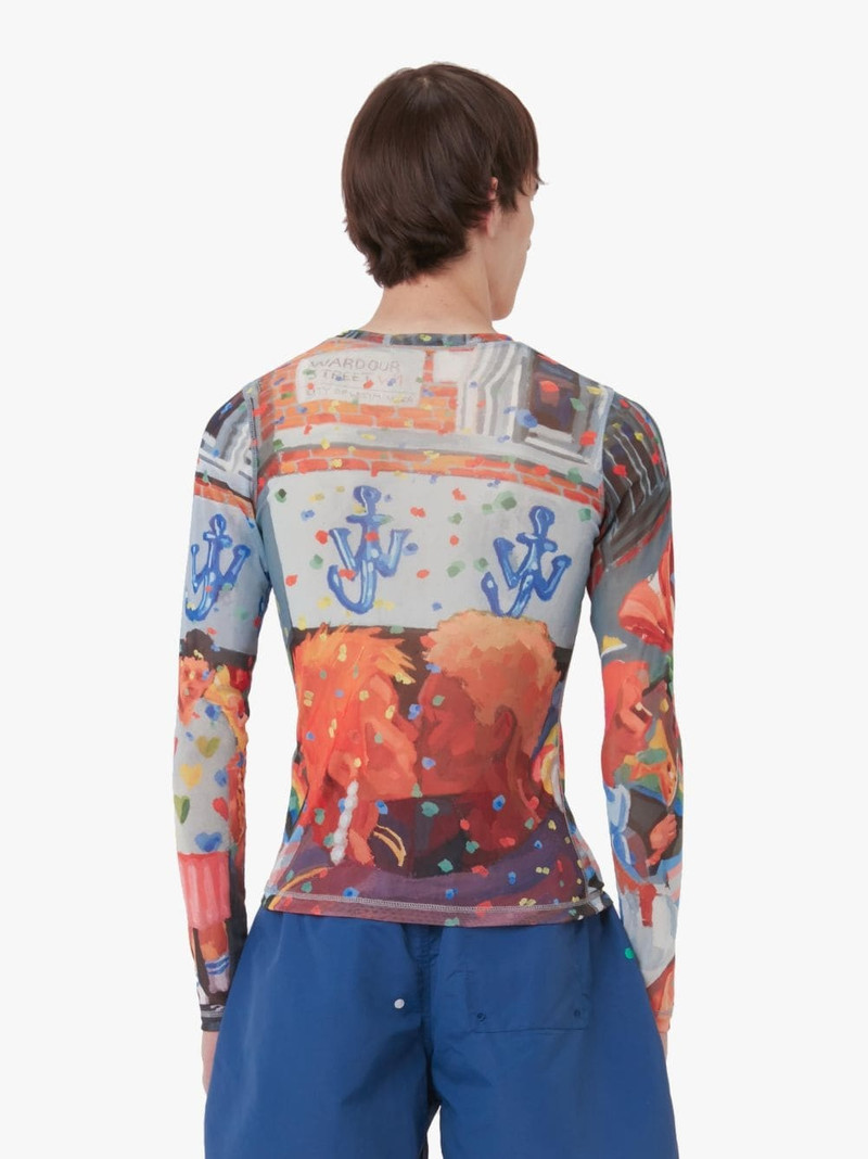 SHEER LONG SLEEVE TOP - PRIDE CAPSULE 3