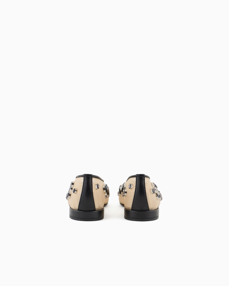 GIORGIO ARMANI GIORGIO ARMANI X 10 CORSO COMO BALLERINAS IN MESH AND RHINESTONES BEZELS outlook