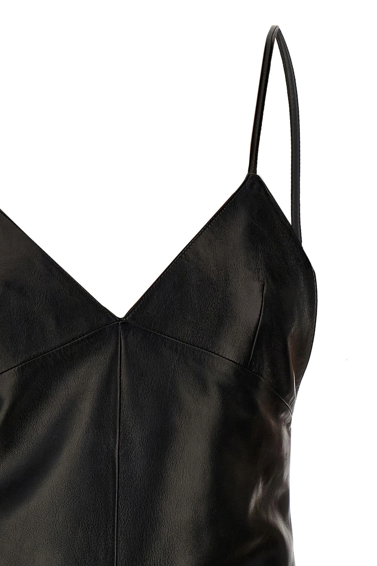 Leather slip dress - 4