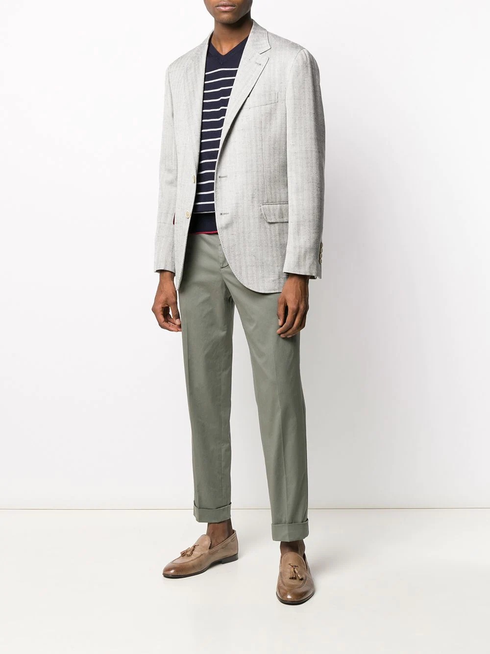 mid-rise slim chinos - 2