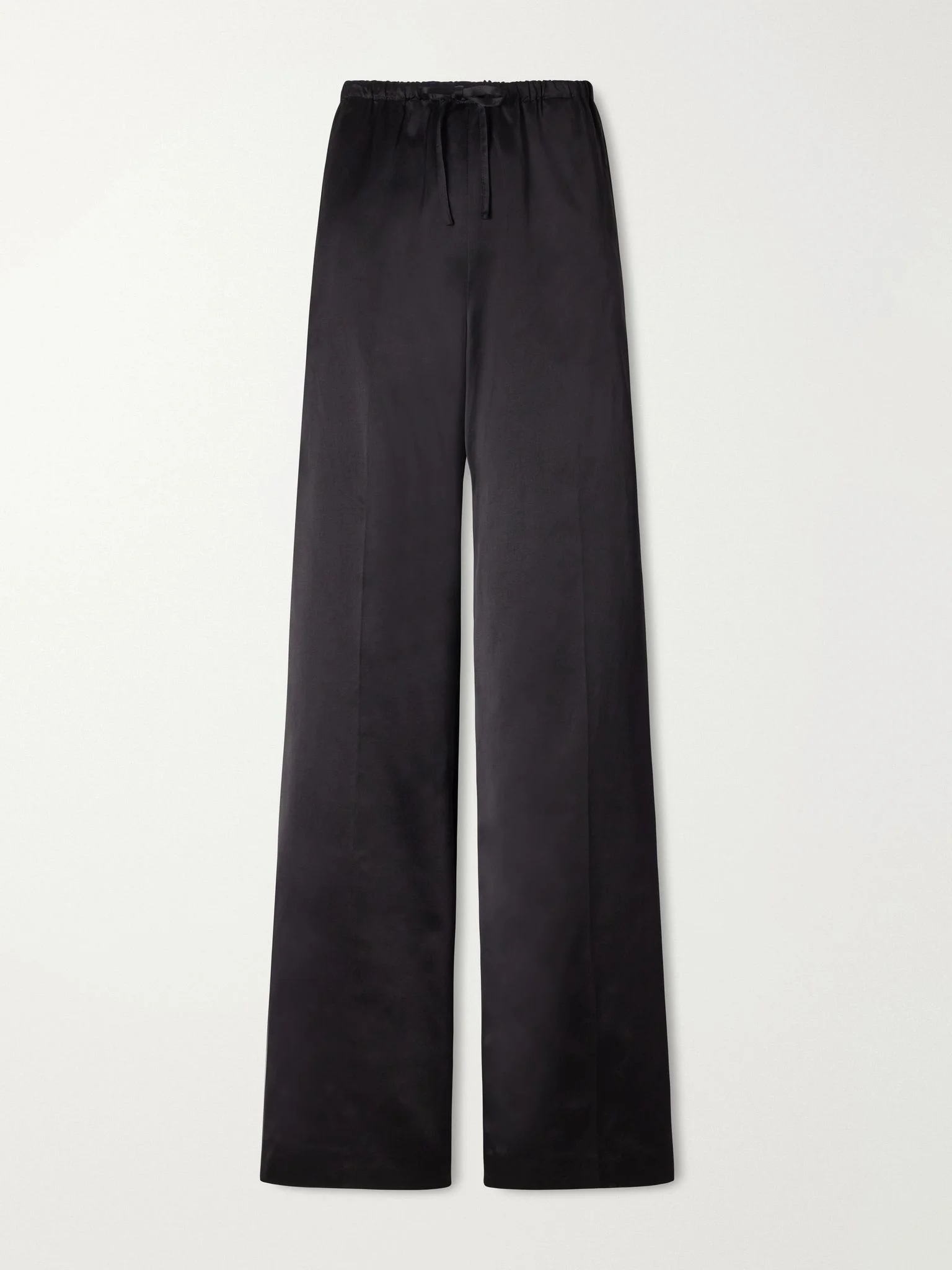 Puvis wide-leg satin pants Black - 1