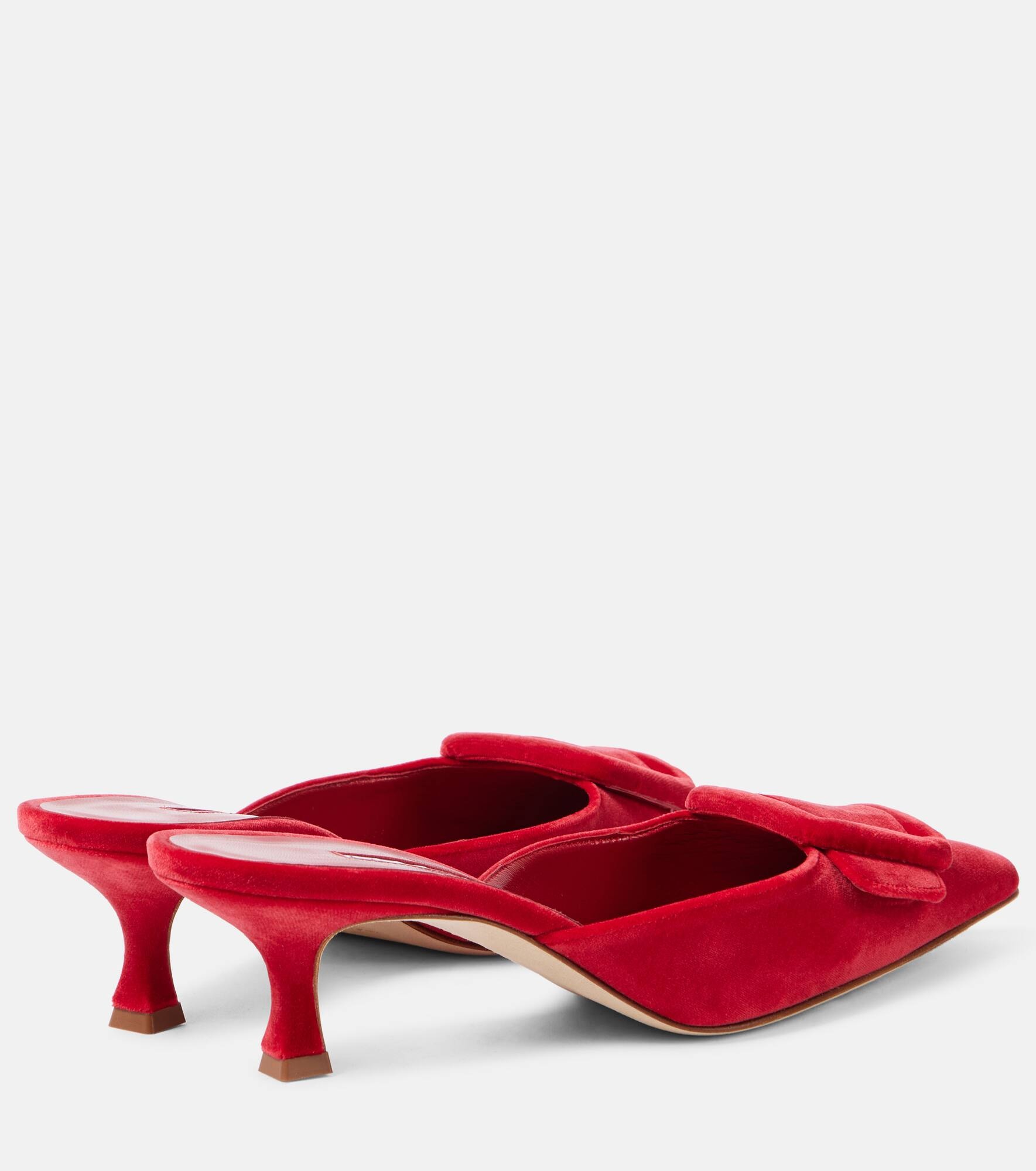 Maysale velvet mules - 2