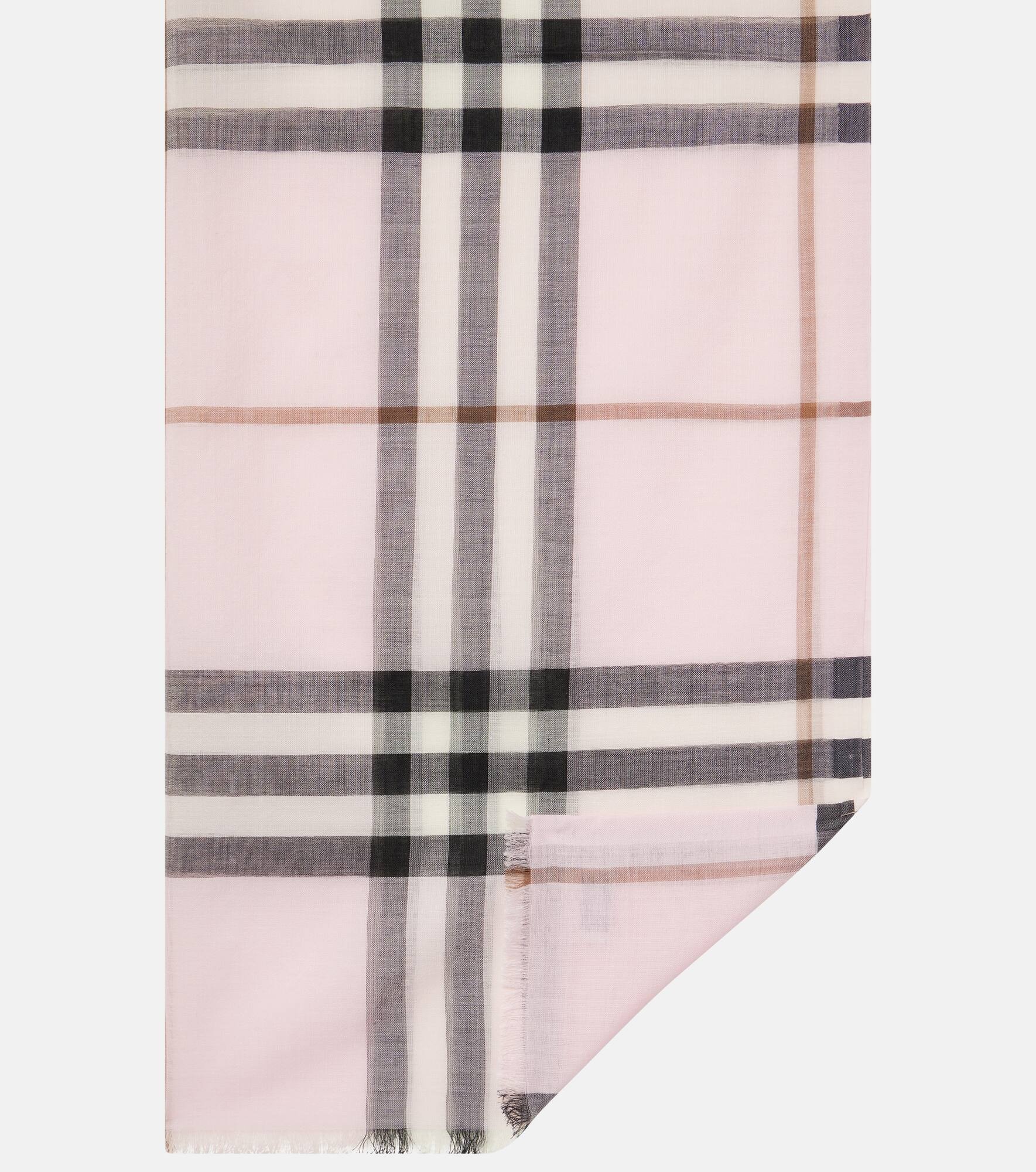 Burberry Check wool and silk scarf - 5