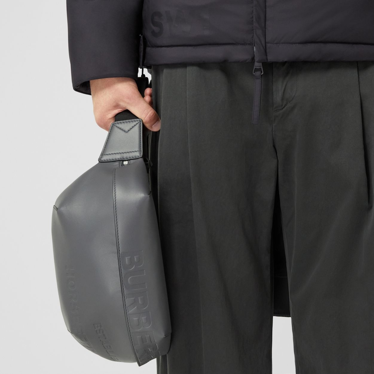Horseferry Embossed Leather Sonny Bum Bag - 9
