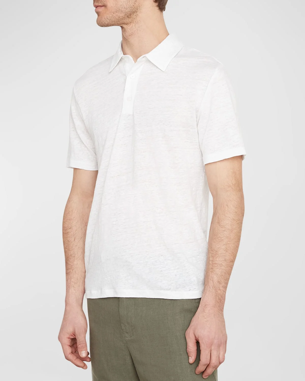 Men's Linen Polo Shirt - 1