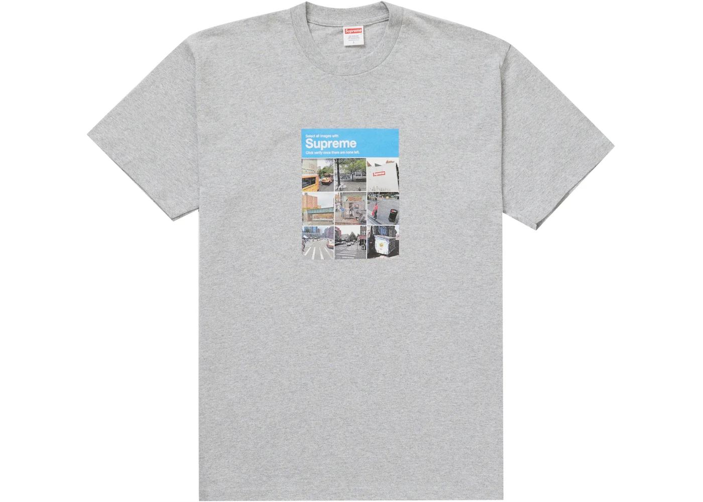 Supreme Verify Tee Heather Grey - 1