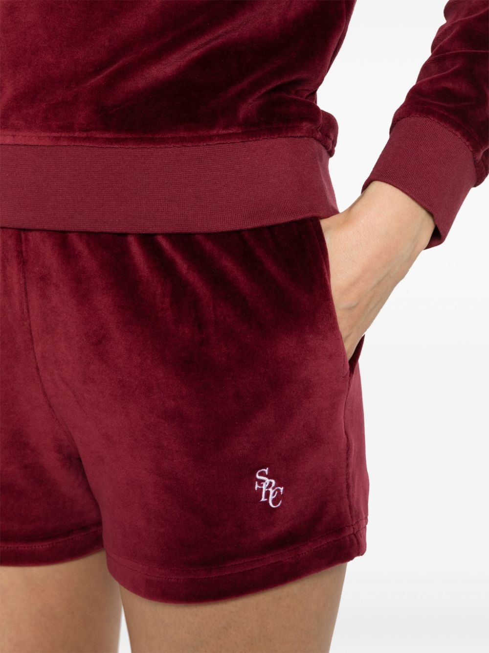 SRC velour mini shorts - 5