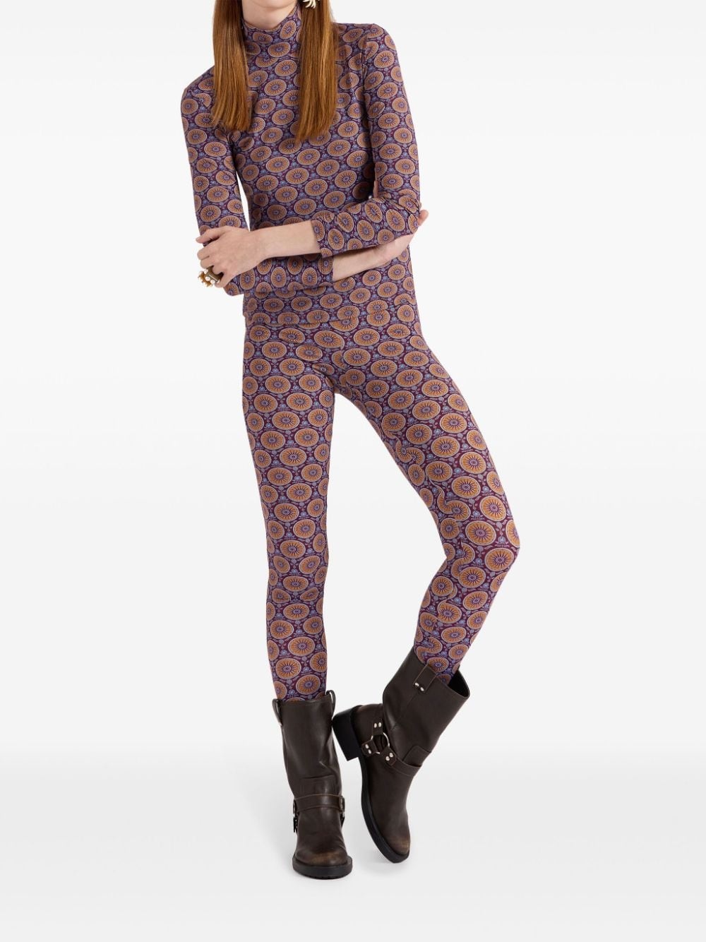 geometric-print leggings - 2