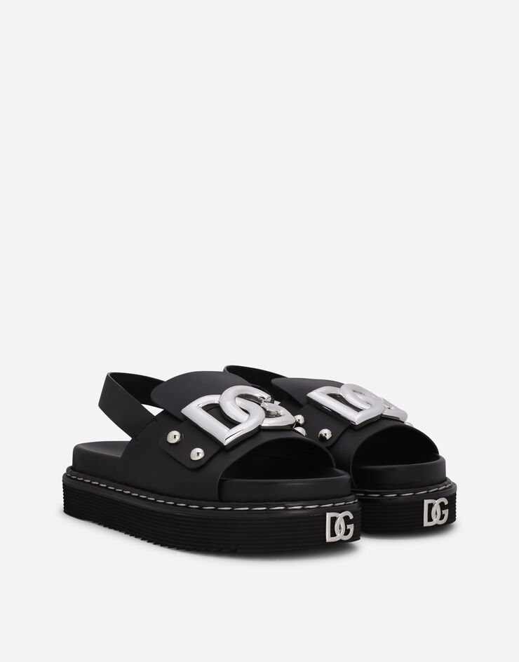 Calfskin sandals with DG logo - 2