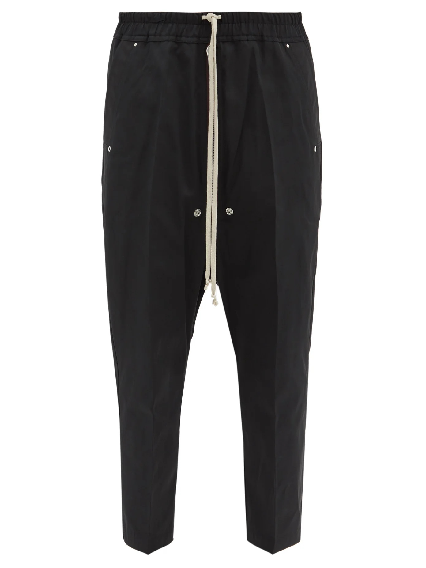 Cropped canvas track pants - 1