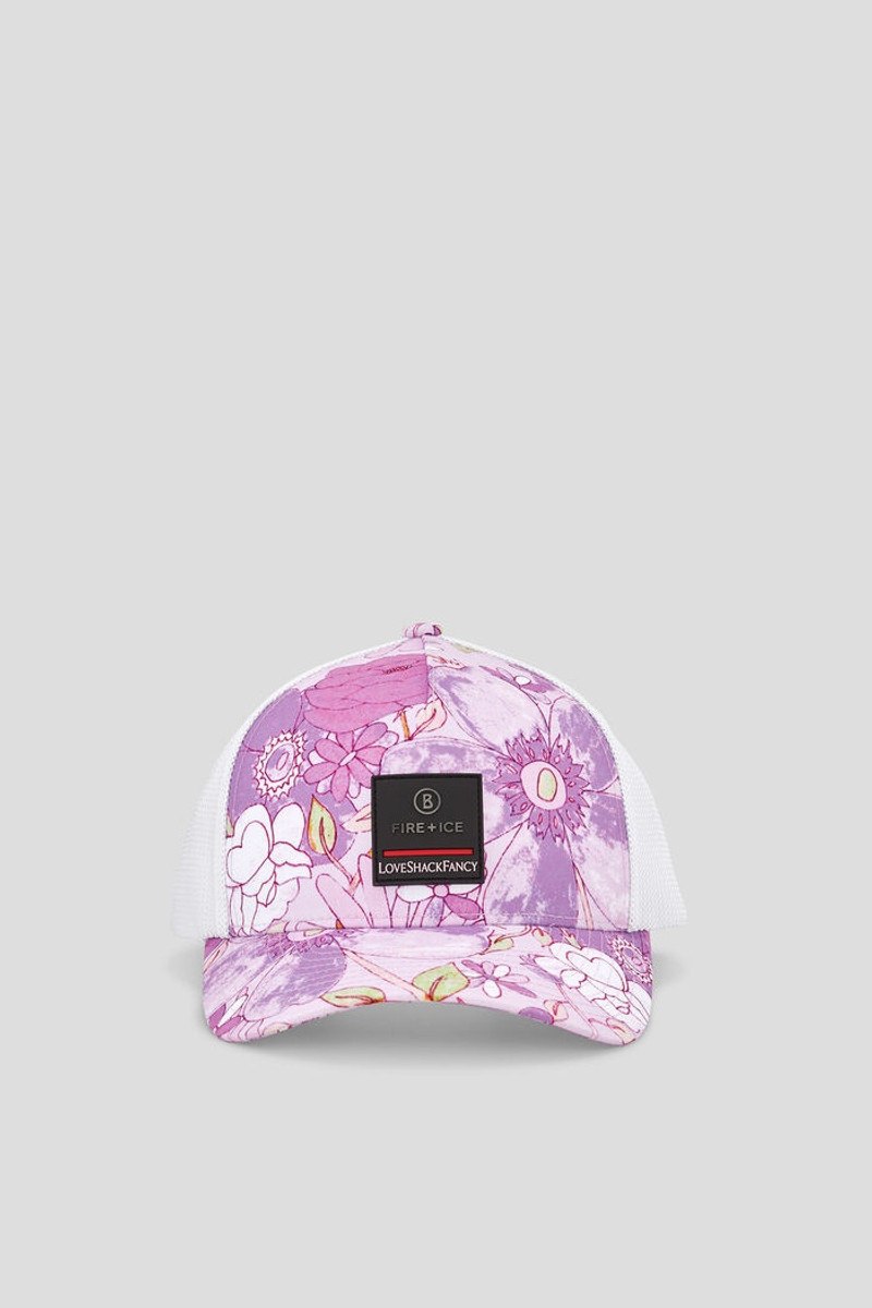 BOGNER Parker Cap in Pink/White outlook