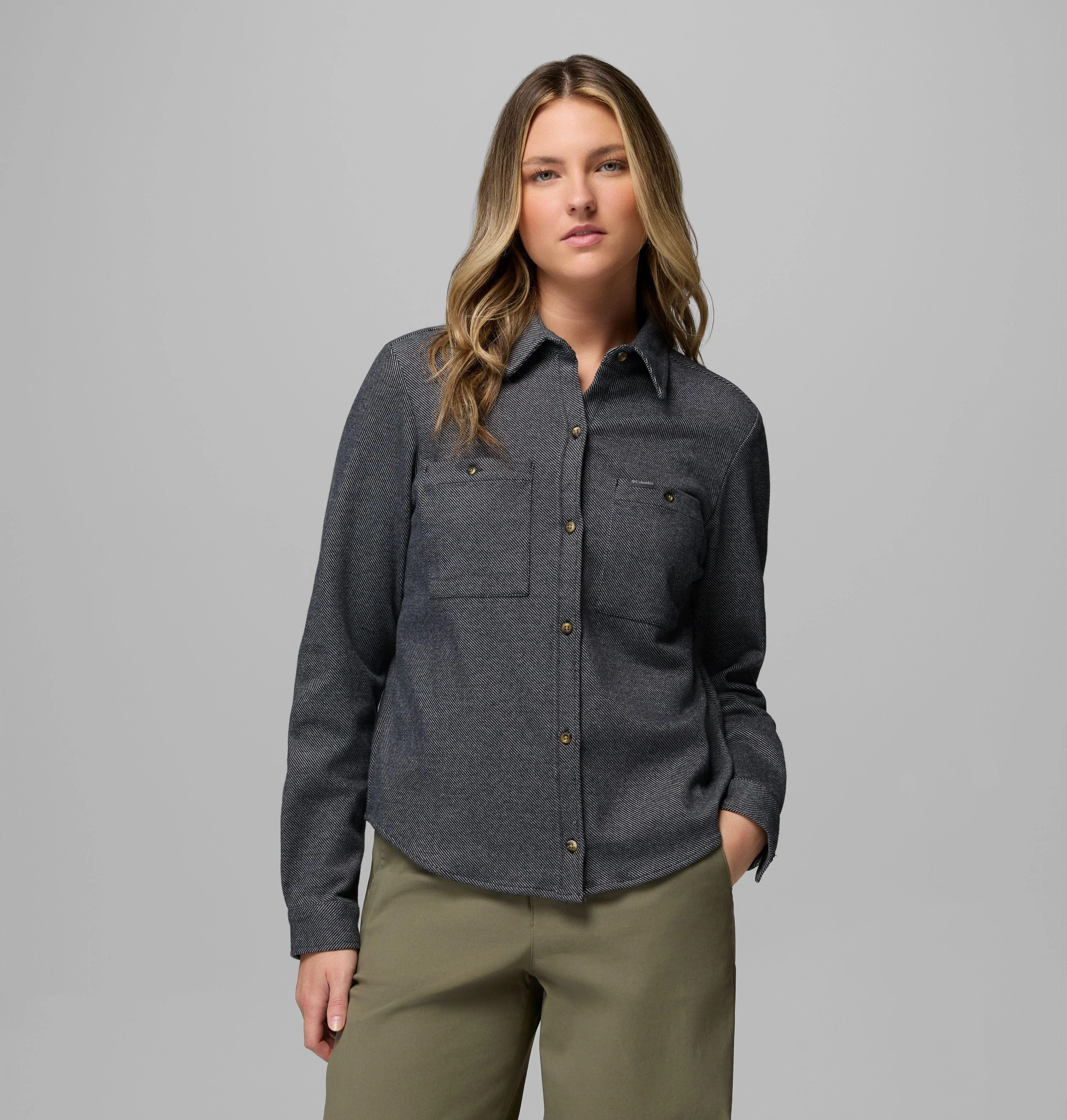 Women's Twill River Long Sleeve Knit Shirt - 1