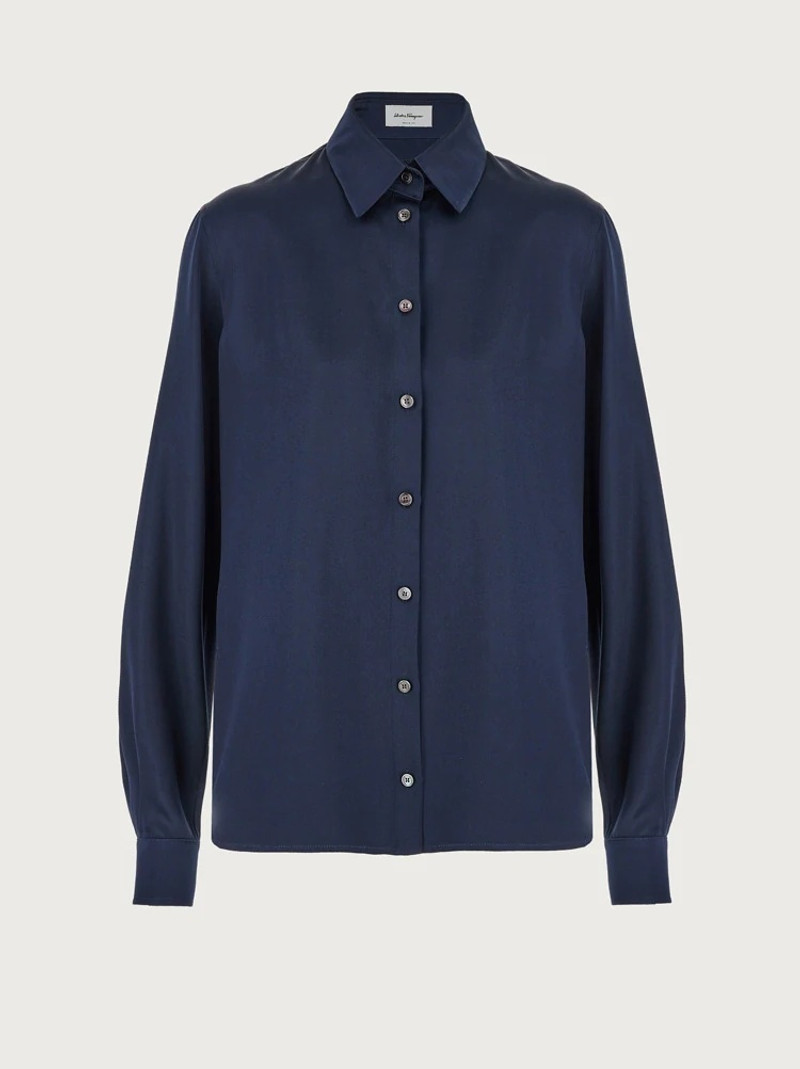 SILK SATIN SHIRT - 1