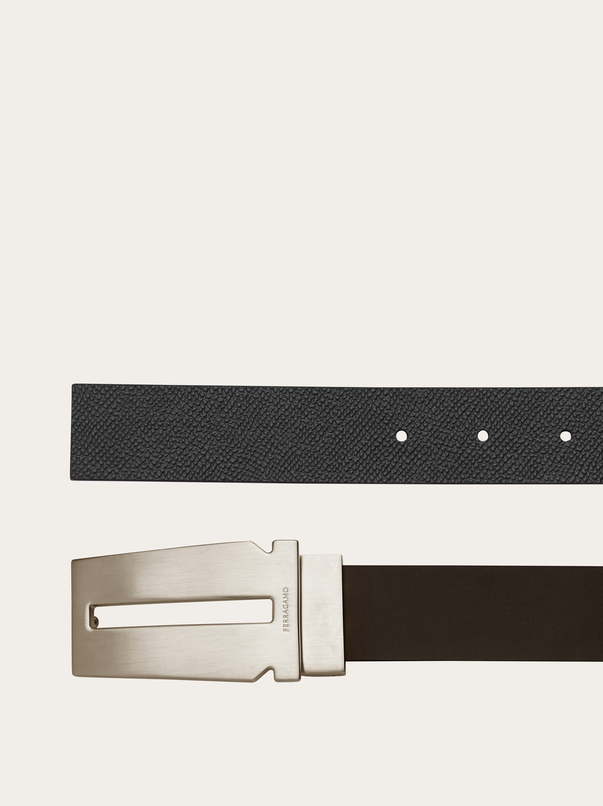 Reversible and adjustable Gancini belt - 2