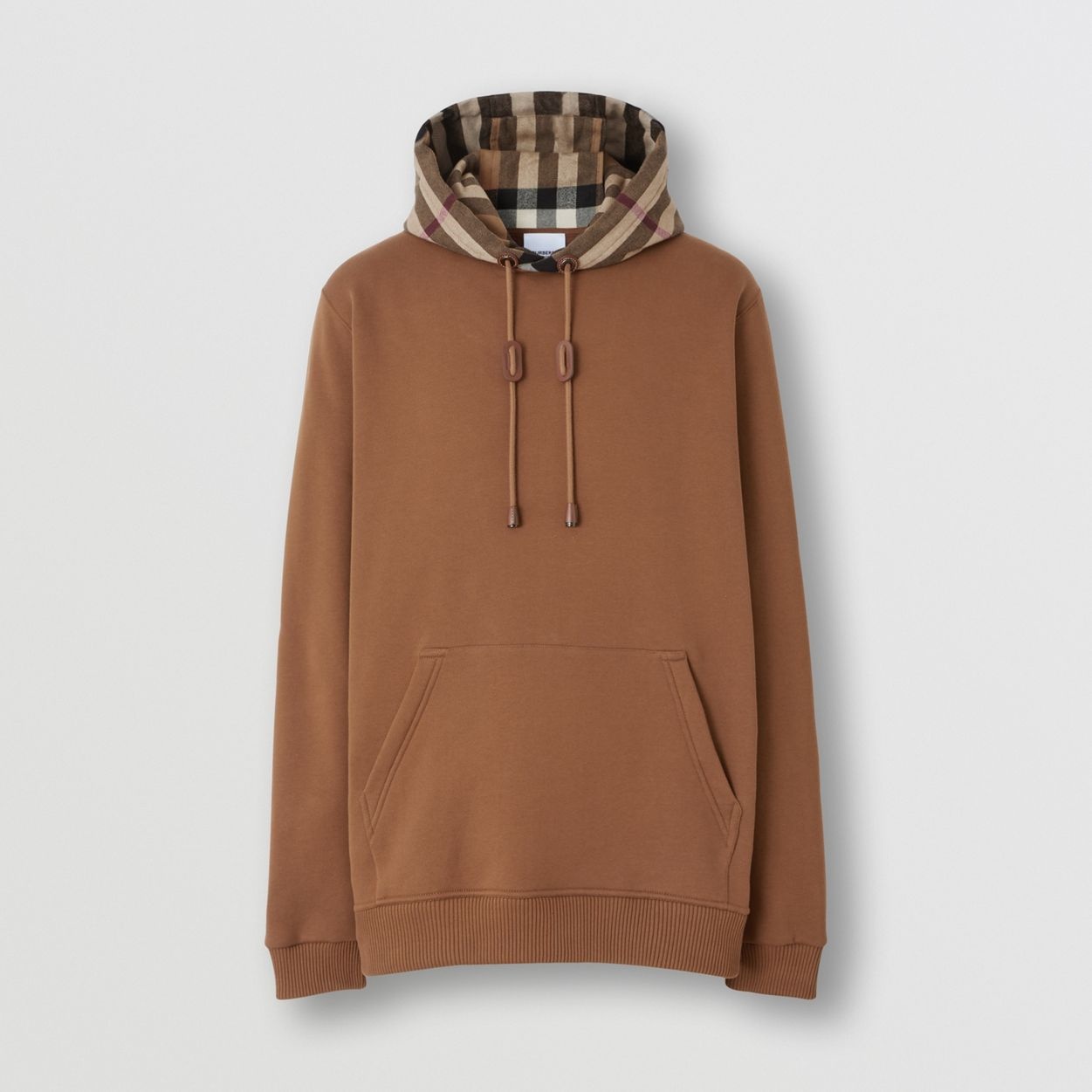 Check Hood Cotton Blend Hoodie - 1