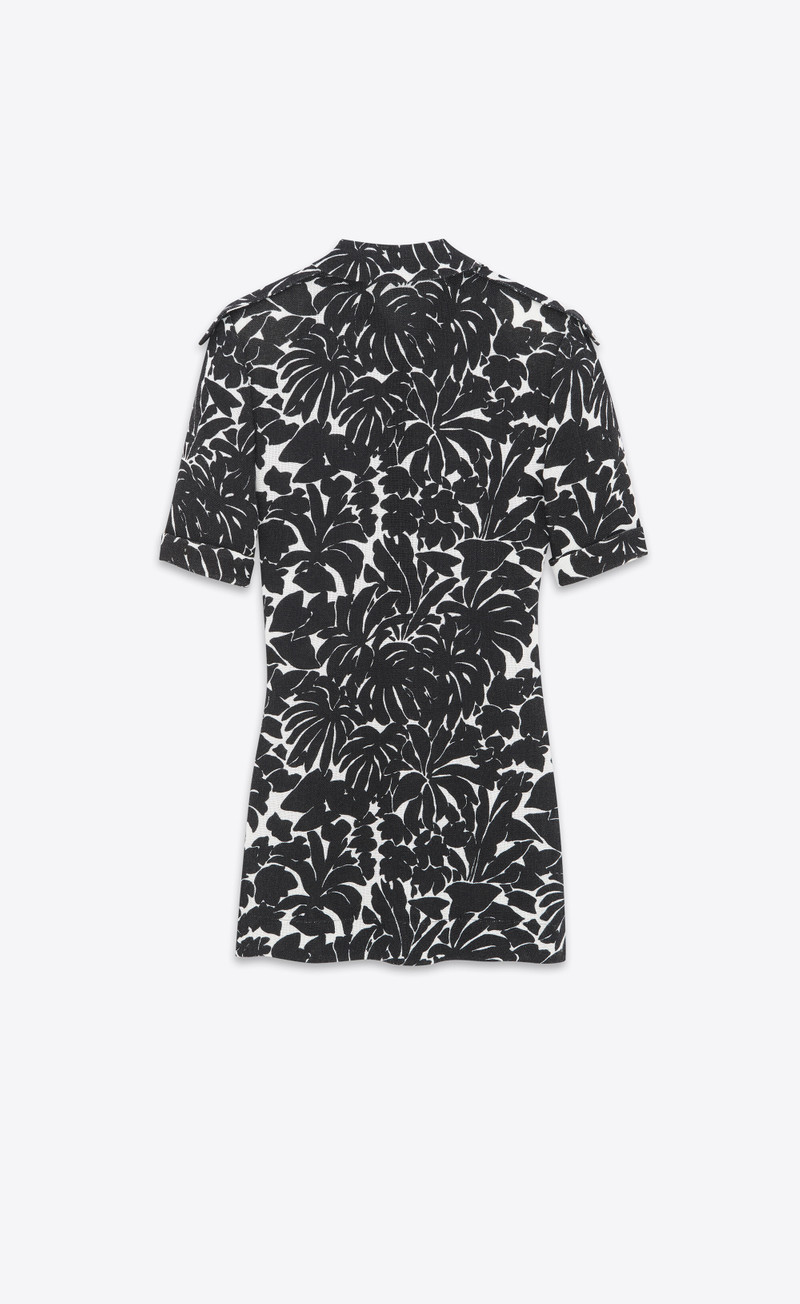 SAINT LAURENT shirt dress in palm jersey outlook