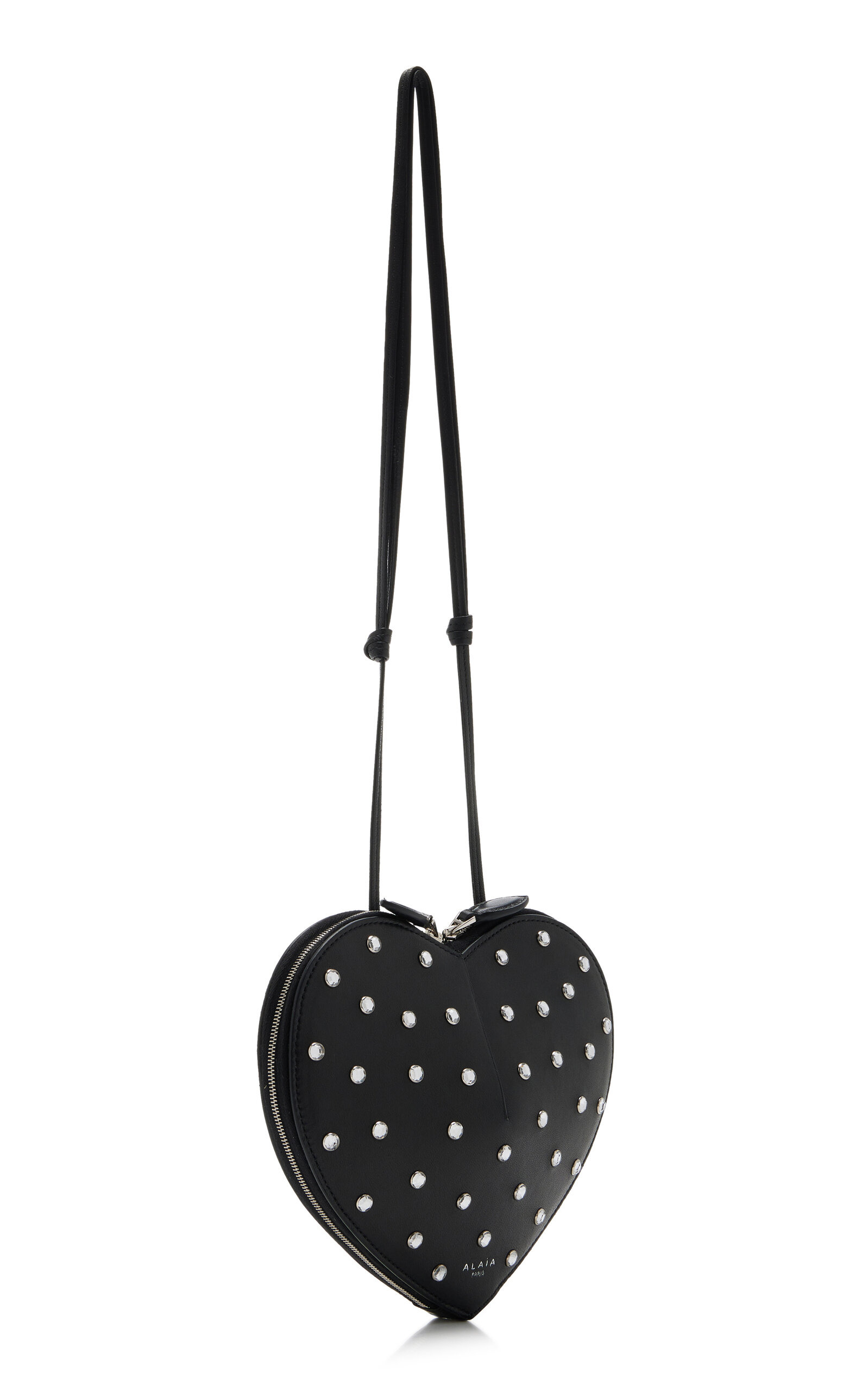 Le Coeur Studded Leather Crossbody Bag black - 4